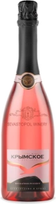 Игристое вино Мускатное розовое полусладкое, Крымское Игристое, 0.75 л