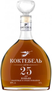 Коньяк Коктебель, OS, 25 лет, 0.7 л (п/у)