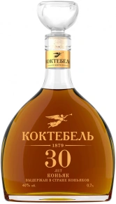 Коньяк Коктебель, OS, 30 лет, 0.7 л (п/у)