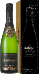Игристое вино Cremant d'Alsace Pinot Gris, Wolfberger, AOC, 2019, 0.75 л (п/у)