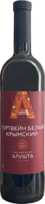 Вино Белый Крымский, Винодельня Алушта, 0.75 л