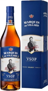 Бренди Marquis de Villard, VSOP, не менее 1 год, 0.7 л (п/у)