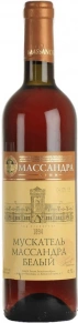 Вино Мускатель Белый, Массандра, 0.75 л