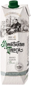 Вино Белое сухое, Монастырская трапеза, 1 л