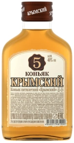 Коньяк Крымский, 5 zvezd, 5 лет, 0.1 л