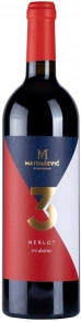 Вино Tri Doline Merlot, Matijasevic, 2020, 0.75 л