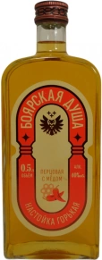 Ликер Перцовая с Медом, Боярская Душа, 0.5 л