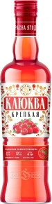 Винный напиток Клюква Крепкая, Красна Ягода, 0.5 л