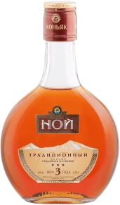 Коньяк Традиционный, Ной, 3 звезды, 3 года, 0.25 л