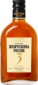 Коньяк Жемчужина России, 3 zvezdy, 3 года, 0.25 л