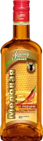 Ликер Медовая с перцем, Зеленая Линия, 0.25 л