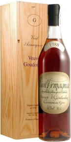 Арманьяк Bas-Armagnac Veuve J. Goudoulin, Винтажный, 1988, 0.7 л (п/у)