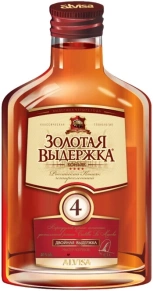 Коньяк Золотая Выдержка, 4 zvezdy, 4 года, 0.1 л