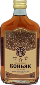 Коньяк Российский, Татспиртпром, 3 Stars, 3 года, 0.25 л