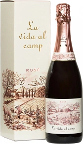 Игристое вино Cava Brut Rose, La Vida al Camp, 2015, 0.75 л (п/у)