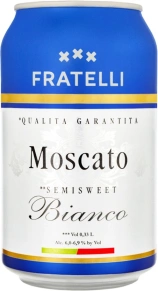 Игристое вино Moscato Bianco, Fratelli, 0.33 л