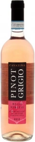 Вино Pinot Grigio Rose, Cavatina, DOC, 0.75 л