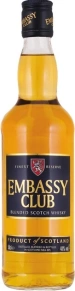 Виски Embassy Club, 3 года, 0.5 л