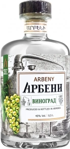 Водка Виноградная, Арбени, 0.5 л