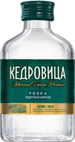 Водка Кедровая Мягкая, Кедровица, 0.1 л