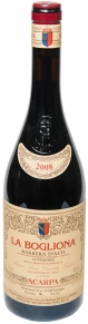 Вино La Bogliona Barbera d'Asti Superiore, Scarpa, DOCG, 2008, 0.75 л
