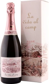 Игристое вино Cava Brut Rose, La Vida al Camp, в подарочной коробке, 0.75 л