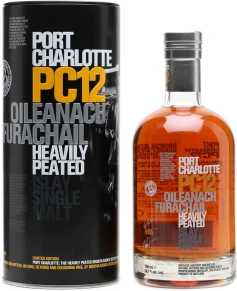 Виски PC12 Oileanach Furachail, Port Charlotte, 12 лет, 0.7 л (п/у)