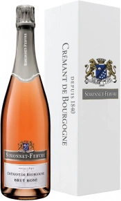 Игристое вино Cremant de Bourgogne Brut Rose, Simonnet-Febvre, 0.75 л (п/у)