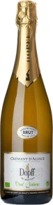 Игристое вино Cremant d'Alsace Brut Nature Bio, Dopff au Moulin, AOC, 0.75 л