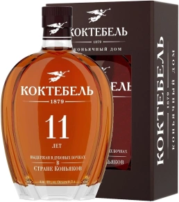 Коньяк Коктебель, KS, 11 лет, 0.7 л (п/у)