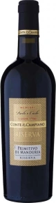 Вино Primitivo di Manduria, Conte di Campiano, DOC, 2019, 0.75 л