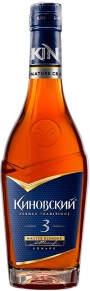 Коньяк Киновский, 3 звезды, 3 года, 0.35 л