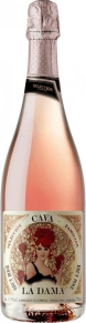 Игристое вино Rose Brut, La Dama, DO, 0.75 л
