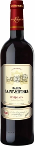 Вино Bordeaux Rouge, Baron Saint-Mitchel, AOC, 2020, 0.75 л