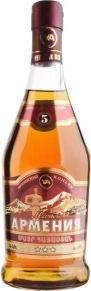Коньяк Мать Армения, 5 zvyozd, 5 лет, 0.75 л