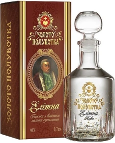 Водка Элитная, Золото Полуботка, 0.7 л (п/у)