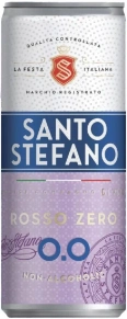 Игристый винный напиток Rosso Zero, Santo Stefano, 0.25 л