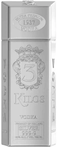 Водка Silver 999.9, 3 Kilos Vodka, 0.75 л