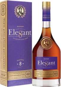 Коньяк Elegant, KVVK, 8 лет, 0.5 л (п/у)