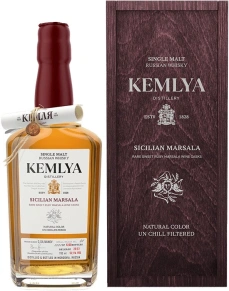 Виски Sicilian Marsala, Kemlya, 4 года, 0.7 л (п/у)