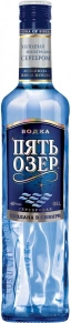 Водка Серебряная, Пять Озер, 0.5 л