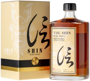 Виски Pure Malt Mizunara Japanese Oak Finish, The Shin, 3 года, 0.7 л (п/у)