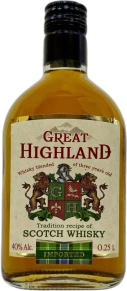 Виски Blended, Great Highland, 3 года, 0.25 л