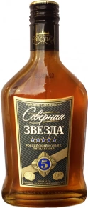 Коньяк Северная Звезда, 5 звёзд, 5 лет, 0.25 л