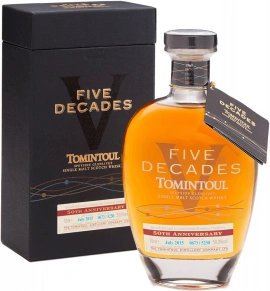 Виски Five Decades, Tomintoul, 10 лет, 0.7 л (п/у)