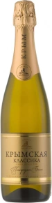 Игристое вино Белое полусухое, Крымская Классика, 0.75 л