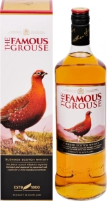 Виски Finest, The Famous Grouse, 3 года, 1 л (п/у)