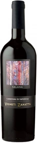 Вино Salana Cannonau di Sardegna, Vigneti Zanatta, DOC, 0.75 л