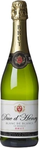Игристое вино Blanc de Blancs Brut, Duc d'Henry, AOC, 0.75 л