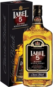 Виски Finest Blended Scotch, Label 5, 3 года, 0.7 л (п/у)